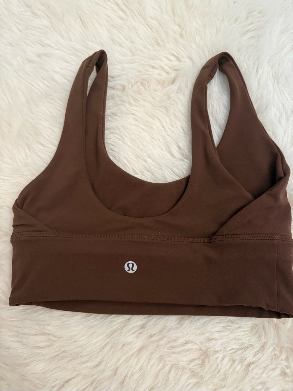 Lululemon Brown ALIGN Set - Scoop Sports Bra & High-Waist Shorts - Picture 3 of 4